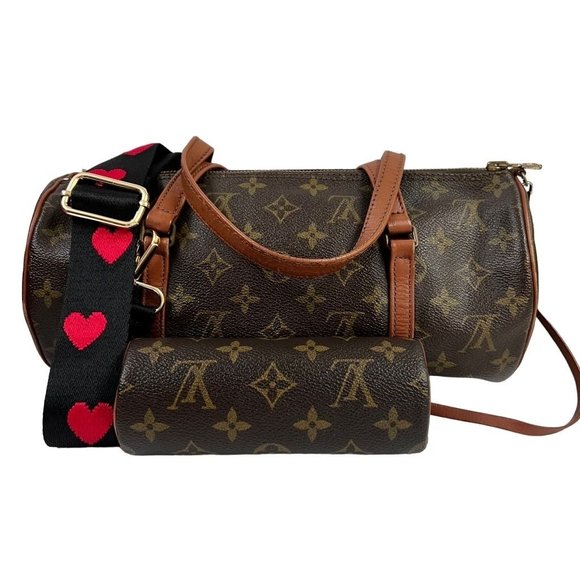 Louis Vuitton Handbags - Auth Louis Vuitton Vtg Pochette Papillon 30 with Mini Barrel Boston Mono Satchel